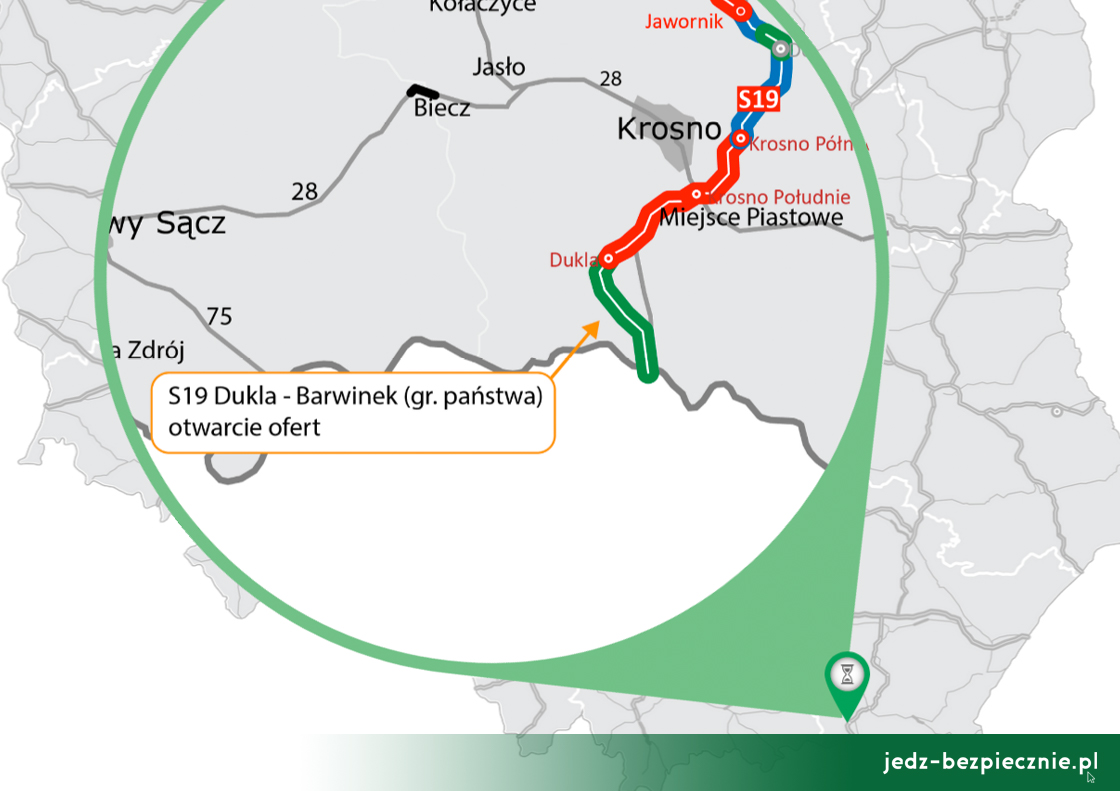 Polskie drogi - zakończenie przetargu na S19 Dukla - Barwinek